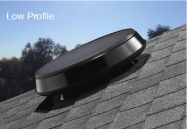 Low Profile Solar Attic Fan